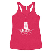 Load image into Gallery viewer, Dobro Roots in White- Women's Racerback Tank