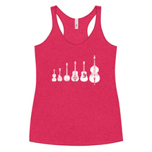Load image into Gallery viewer, Bluegrass Instruments in White- Women's Racerback Tank