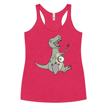 Load image into Gallery viewer, T-Rex Plays Banjo- Women's Racerback Tank