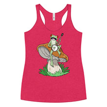 Load image into Gallery viewer, Frog Plays Banjo- Women's Racerback Tank
