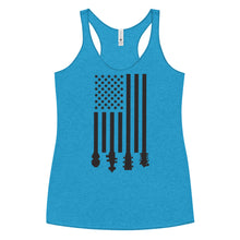 Load image into Gallery viewer, Flag Stocks in Blank- Women's Racerback Tank