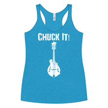 Load image into Gallery viewer, Chuck It! Mandolin in White- Women's Racerback Tank