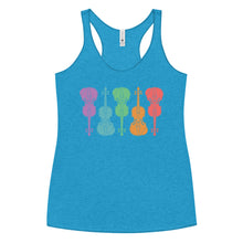 Load image into Gallery viewer, Colorful Fiddles- Women's Racerback Tank