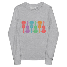 Load image into Gallery viewer, Colorful Fiddles- Youth Long Sleeve