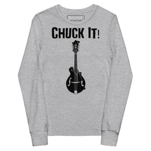 Load image into Gallery viewer, Chuck It! Mandolin in Black- Youth Long Sleeve