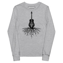 Load image into Gallery viewer, Dobro Roots in Black- Youth Long Sleeve