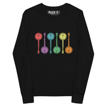 Load image into Gallery viewer, Colorful Banjos- Youth Long Sleeve