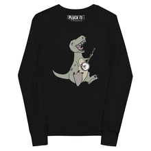 Load image into Gallery viewer, T-Rex Plays Banjo- Youth Long Sleeve