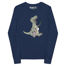 Load image into Gallery viewer, T-Rex Plays Banjo- Youth Long Sleeve