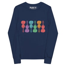 Load image into Gallery viewer, Colorful Fiddles- Youth Long Sleeve