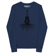 Load image into Gallery viewer, Dobro Roots in Black- Youth Long Sleeve