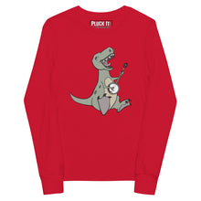 Load image into Gallery viewer, T-Rex Plays Banjo- Youth Long Sleeve