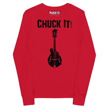 Load image into Gallery viewer, Chuck It! Mandolin in Black- Youth Long Sleeve