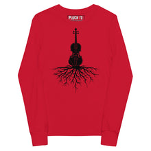 Load image into Gallery viewer, Fiddle Roots in Black- Youth Long Sleeve