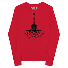Load image into Gallery viewer, Banjo Roots in Black- Youth Long Sleeve