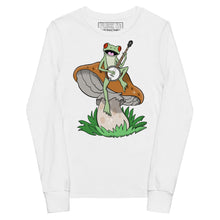 Load image into Gallery viewer, Frog Plays Banjo- Youth Long Sleeve