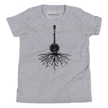 Load image into Gallery viewer, Banjo Roots in Black- Youth Short Sleeve