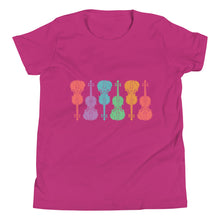 Load image into Gallery viewer, Colorful Fiddles- Youth Short Sleeve
