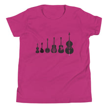 Load image into Gallery viewer, Bluegrass Instruments in Black- Youth Short Sleeve
