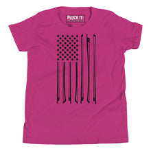 Load image into Gallery viewer, Bow Flag in Black- Youth Short Sleeve