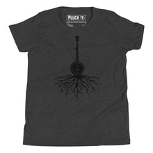 Load image into Gallery viewer, Banjo Roots in Black- Youth Short Sleeve