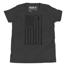 Load image into Gallery viewer, Bow Flag in Black- Youth Short Sleeve