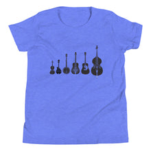 Load image into Gallery viewer, Bluegrass Instruments in Black- Youth Short Sleeve