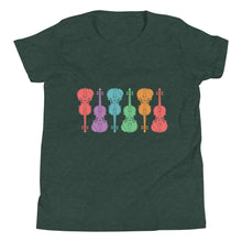 Load image into Gallery viewer, Colorful Fiddles- Youth Short Sleeve