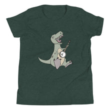 Load image into Gallery viewer, T-Rex Plays Banjo- Youth Short Sleeve
