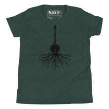 Load image into Gallery viewer, Banjo Roots in Black- Youth Short Sleeve