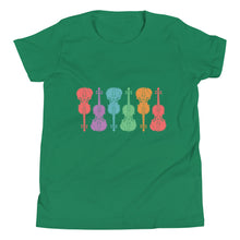 Load image into Gallery viewer, Colorful Fiddles- Youth Short Sleeve