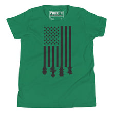 Load image into Gallery viewer, Flag Stock in Black- Youth Short Sleeve