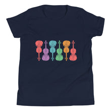 Load image into Gallery viewer, Colorful Fiddles- Youth Short Sleeve