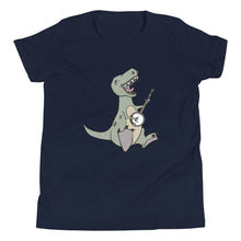 Load image into Gallery viewer, T-Rex Plays Banjo- Youth Short Sleeve