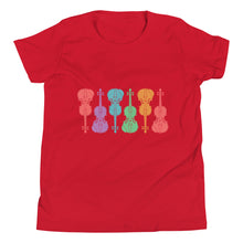 Load image into Gallery viewer, Colorful Fiddles- Youth Short Sleeve