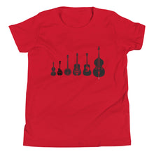 Load image into Gallery viewer, Bluegrass Instruments in Black- Youth Short Sleeve
