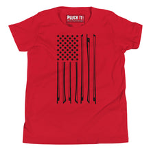 Load image into Gallery viewer, Bow Flag in Black- Youth Short Sleeve