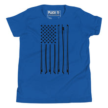 Load image into Gallery viewer, Bow Flag in Black- Youth Short Sleeve