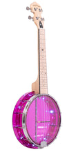 Load image into Gallery viewer, Lightup Little Gem See-Through Banjo-Ukuleles with Lights
