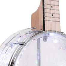 Load image into Gallery viewer, Lightup Little Gem See-Through Banjo-Ukuleles with Lights
