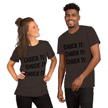 Load image into Gallery viewer, Chuck It! Stacked in Black- Unisex Short Sleeve
