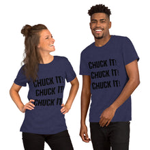 Load image into Gallery viewer, Chuck It! Stacked in Black- Unisex Short Sleeve
