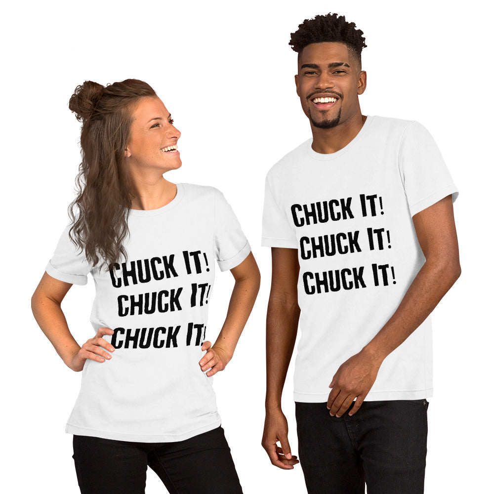 Chuck It! Stacked in Black- Unisex Short Sleeve