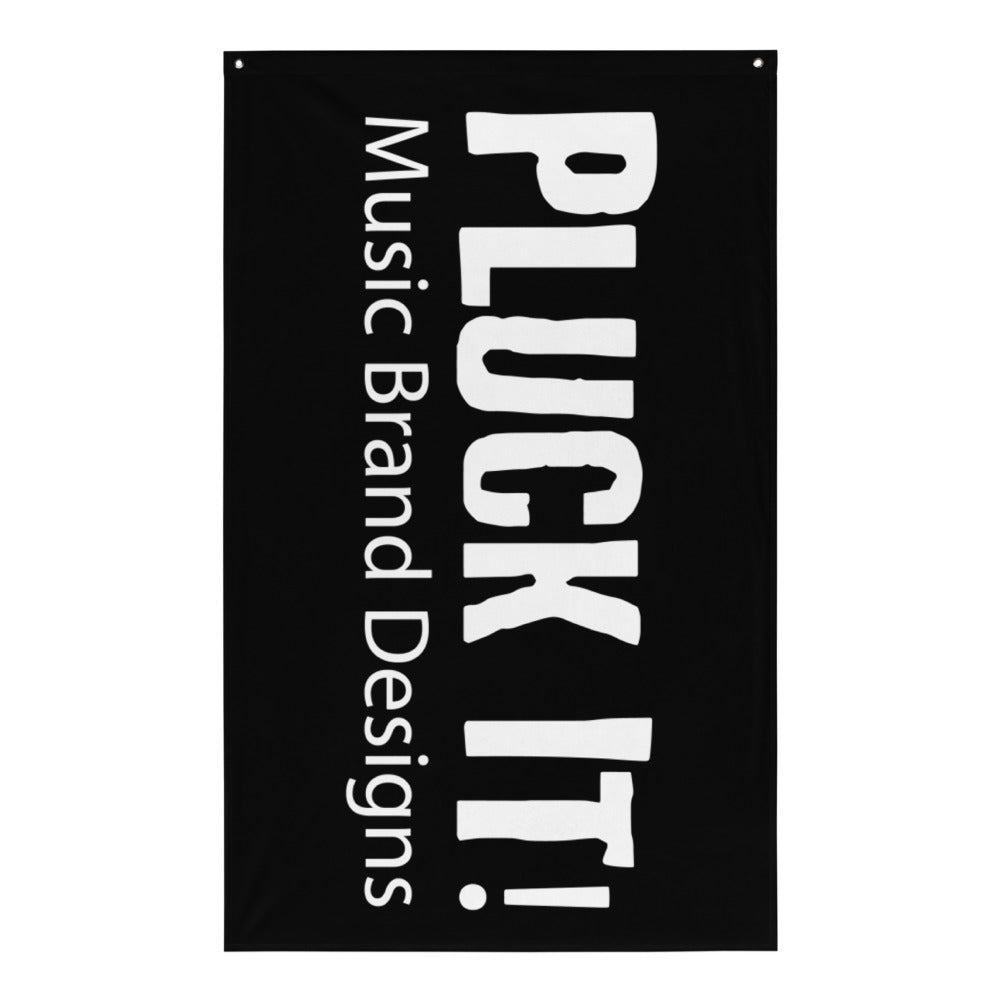 Pluck It! Music Brand Designs Flag