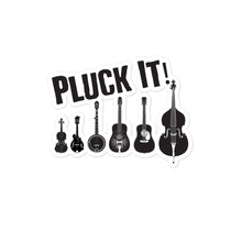 Load image into Gallery viewer, Pluck It! Bluegrass Instruments Sticker
