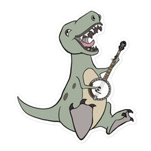 Load image into Gallery viewer, T-Rex plays Banjo Sticker
