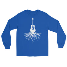 Load image into Gallery viewer, Acoustic Guitar Roots in White- Unisex Long Sleeve
