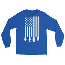 Load image into Gallery viewer, Bluegrass Flag Stocks in White- Unisex Long Sleeve

