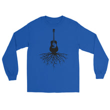 Load image into Gallery viewer, Acoustic Guitar Roots in Black- Unisex Long Sleeve
