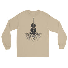Load image into Gallery viewer, Upright Bass Roots in Black- Unisex Long Sleeve

